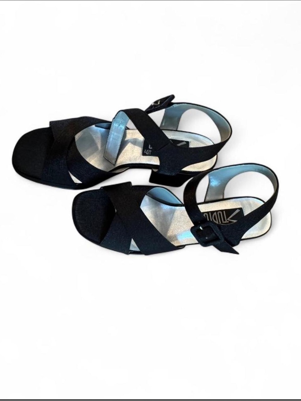 Women’s Black Strappy Slingback Heels